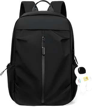 School Bag Lightweight Rucksack For Girls Women Plain Backpack School Backpack For School College Travel-Black