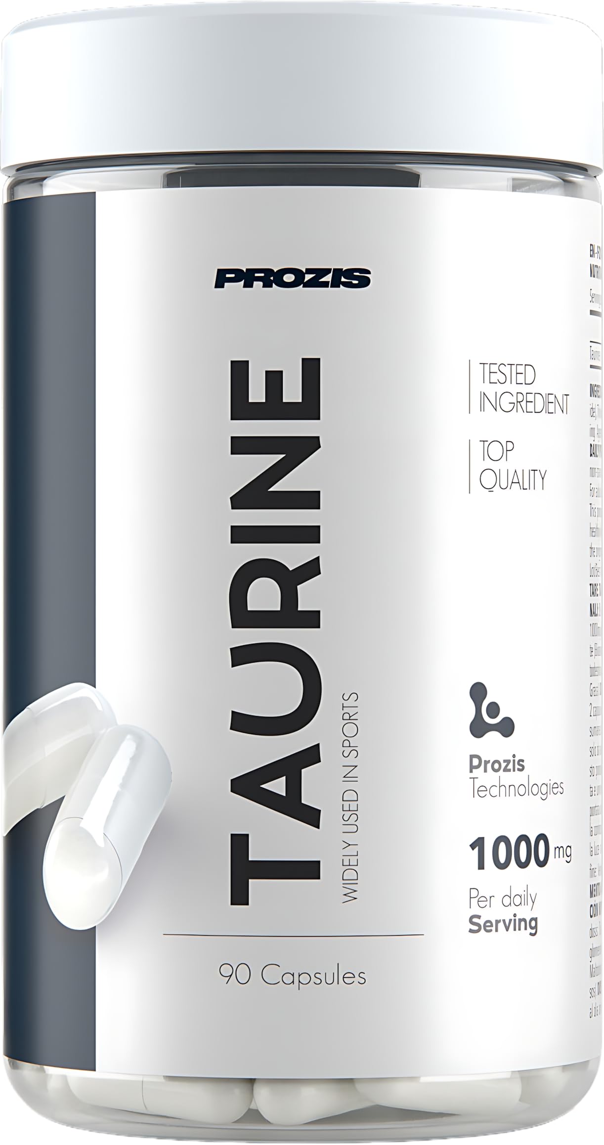 Prozis Taurine 1000 mg 90 capsule - taurina in compresse