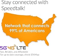 Vista 5 de SpeedTalk Mobile Precargado $50 Tarjeta SIM GSM prepagada Rollover 1250 Texto (SMS) o Datos (MB) Servicio inalámbrico de 180 días