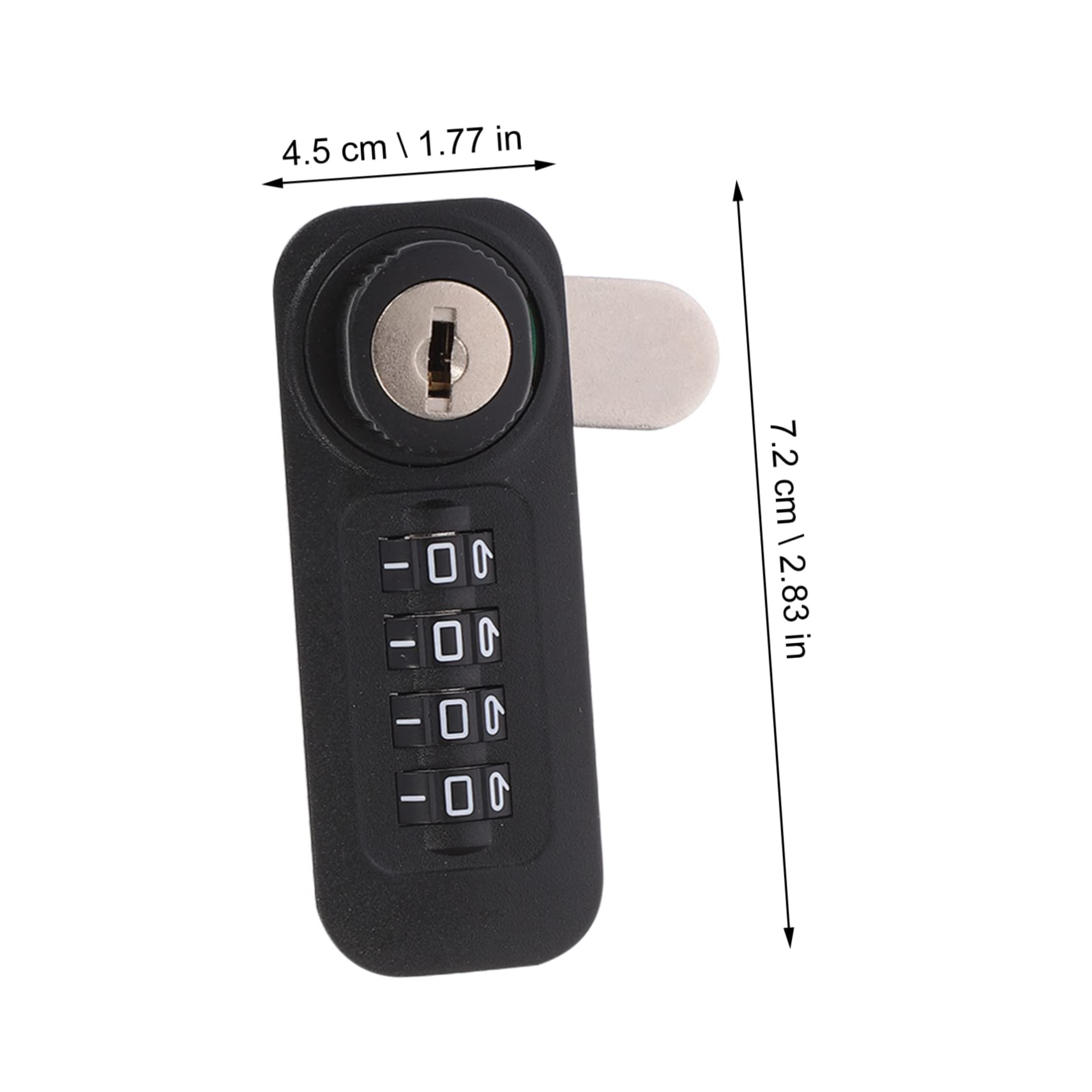 WOONEKY 3 Pezzi 4 Armadietto Serratura Del Cancello Serratura Senza Chiave a Combinazione Blocco Della Password Del Cassetto Serrature a Camma Serrature Con Codice Tecnopolimeri