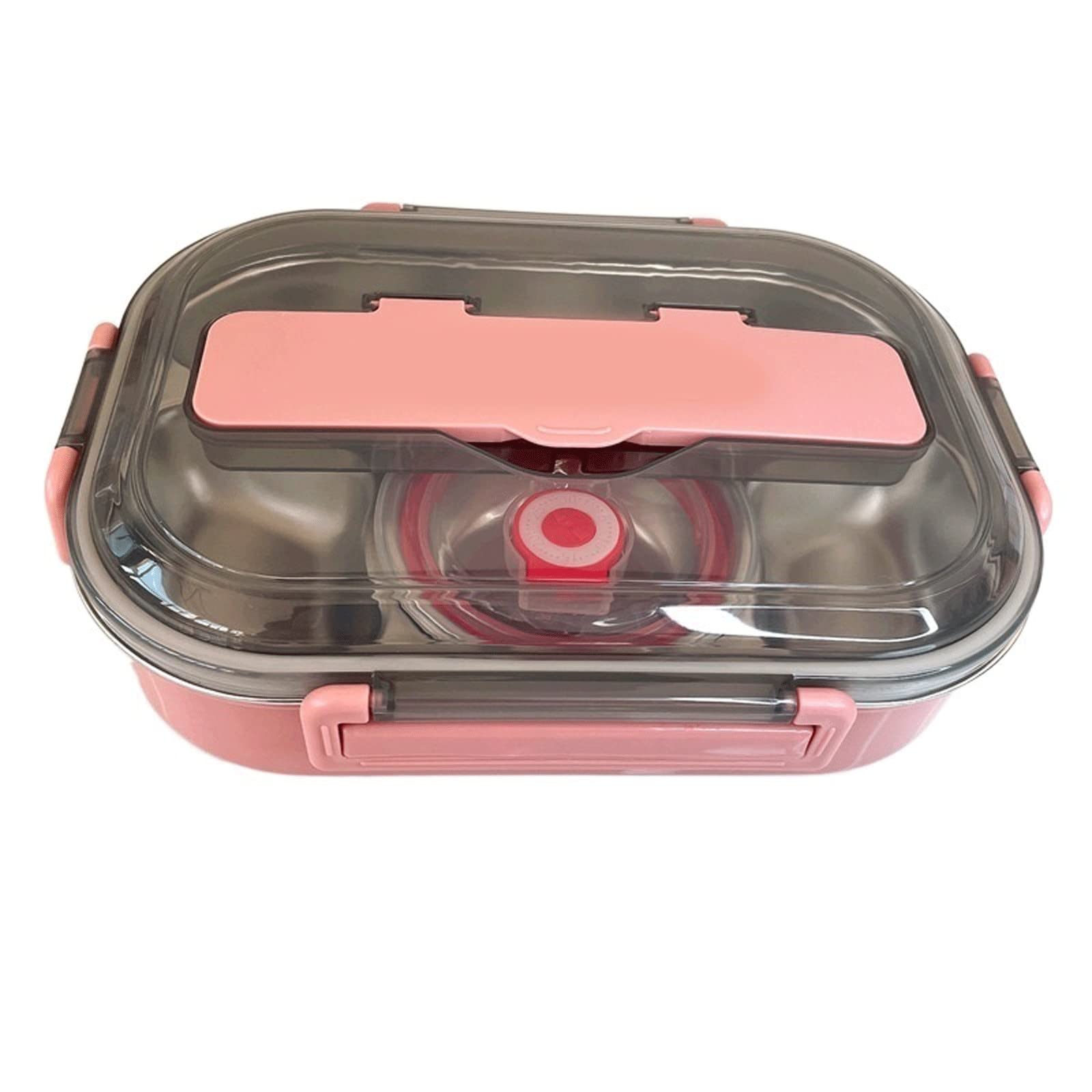 Boîte à lunch en acier inoxydable, conservation des aliments, contenant isotherme, boîte à goûter, boîte à déjeuner, boîtes à lunch ，Boîtes à repas(Pink)