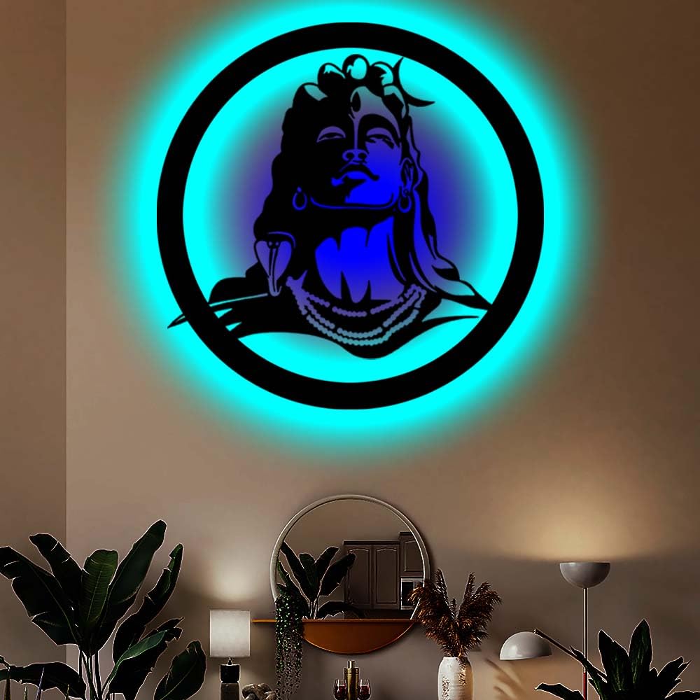 カールスバーグLEDロゴ照明 壁掛け可能 Buy Adiyogi Neelkanth led Backlight Lamp| LED Wall Art Gift