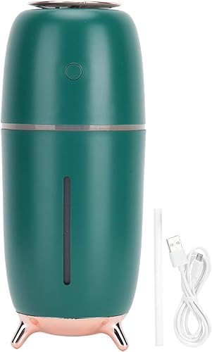 Humidificador pequeño, mini humidificador portátil con luz nocturna, humidificador de escritorio personal USB, pequeño humidificador de niebla fría