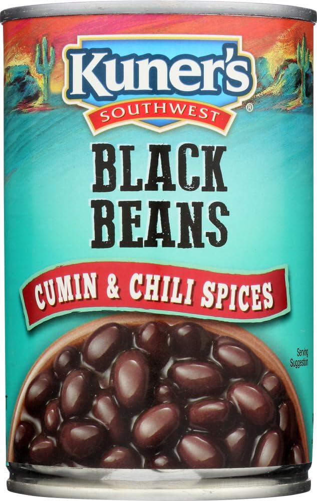 Kuner's Black Beans with Spices, 15-ounces (Pack of12)