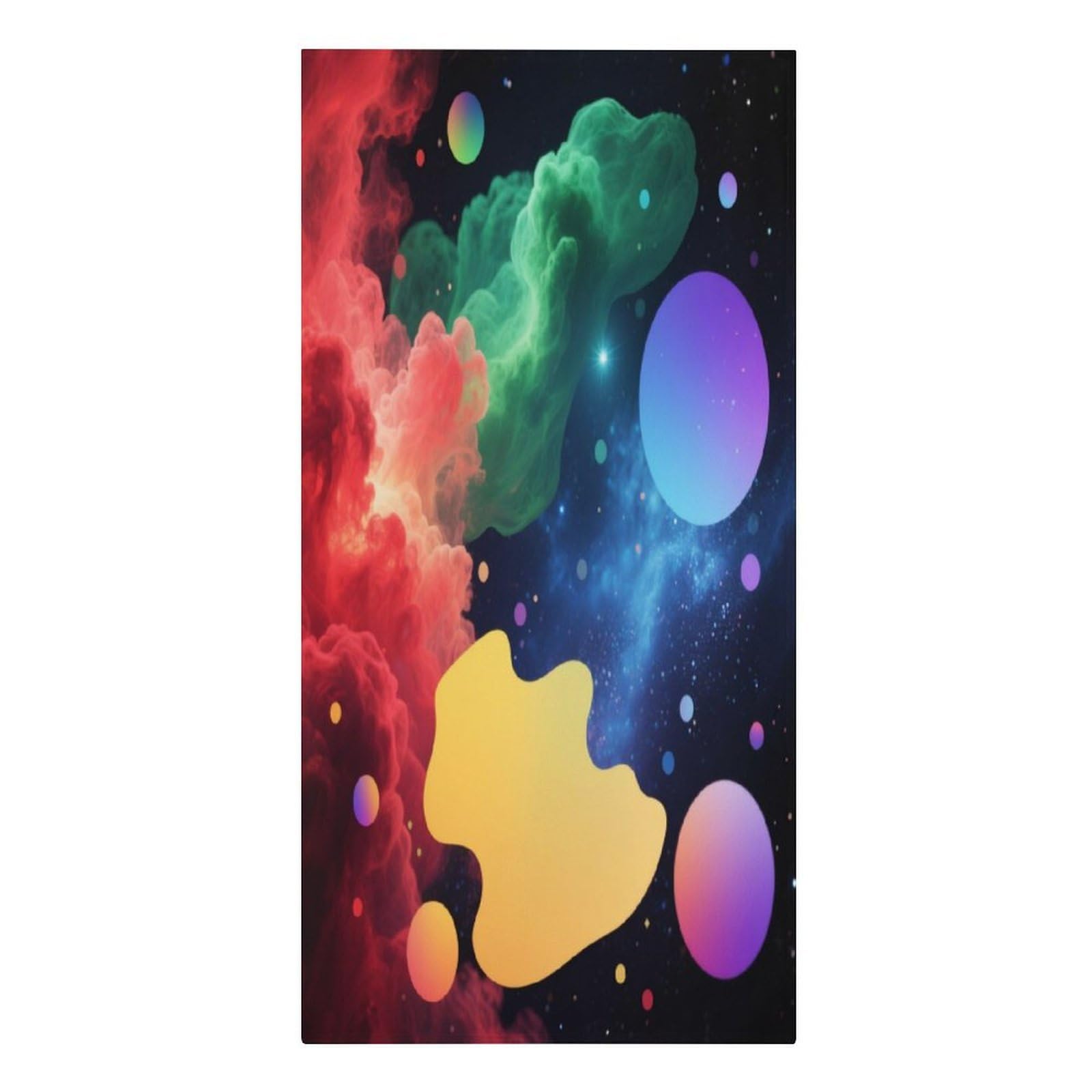 Fekiloot Men's Style Neon Nebula Large Beach Towel, Travel Towel For Adults Wo, Pool Towels For Beach, Camping, Swim Pool, Gym, Sports& Yoga 61.4"X30.3"