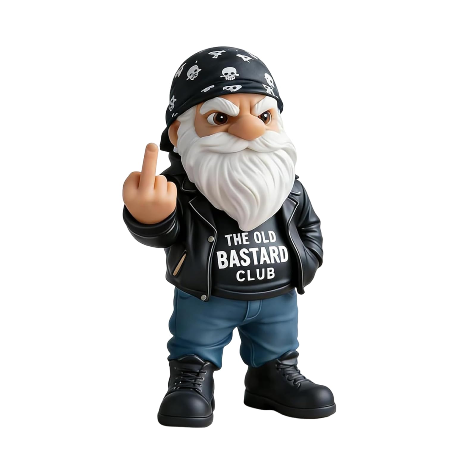 Gnomes Garden Ornaments 10 cm Funny Gnome Outdoor Statues Resin Garden Gnomes Funny Gnome Figurine Hand-Painted Desk Decor Figurines for Men Garage Office Home Housewarming Gag Gifts