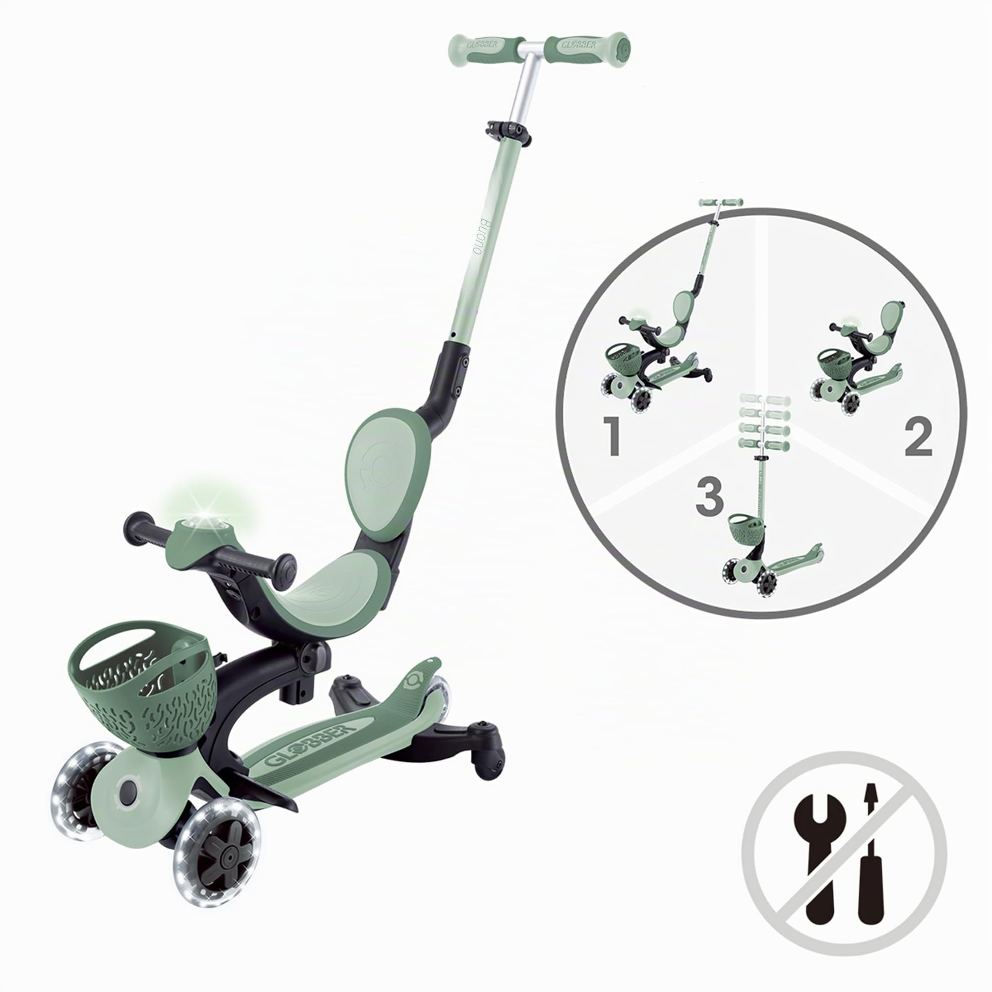 Globber Trottinette Go•up Baby 360 Lights - Monopattino Gioventù Unisex