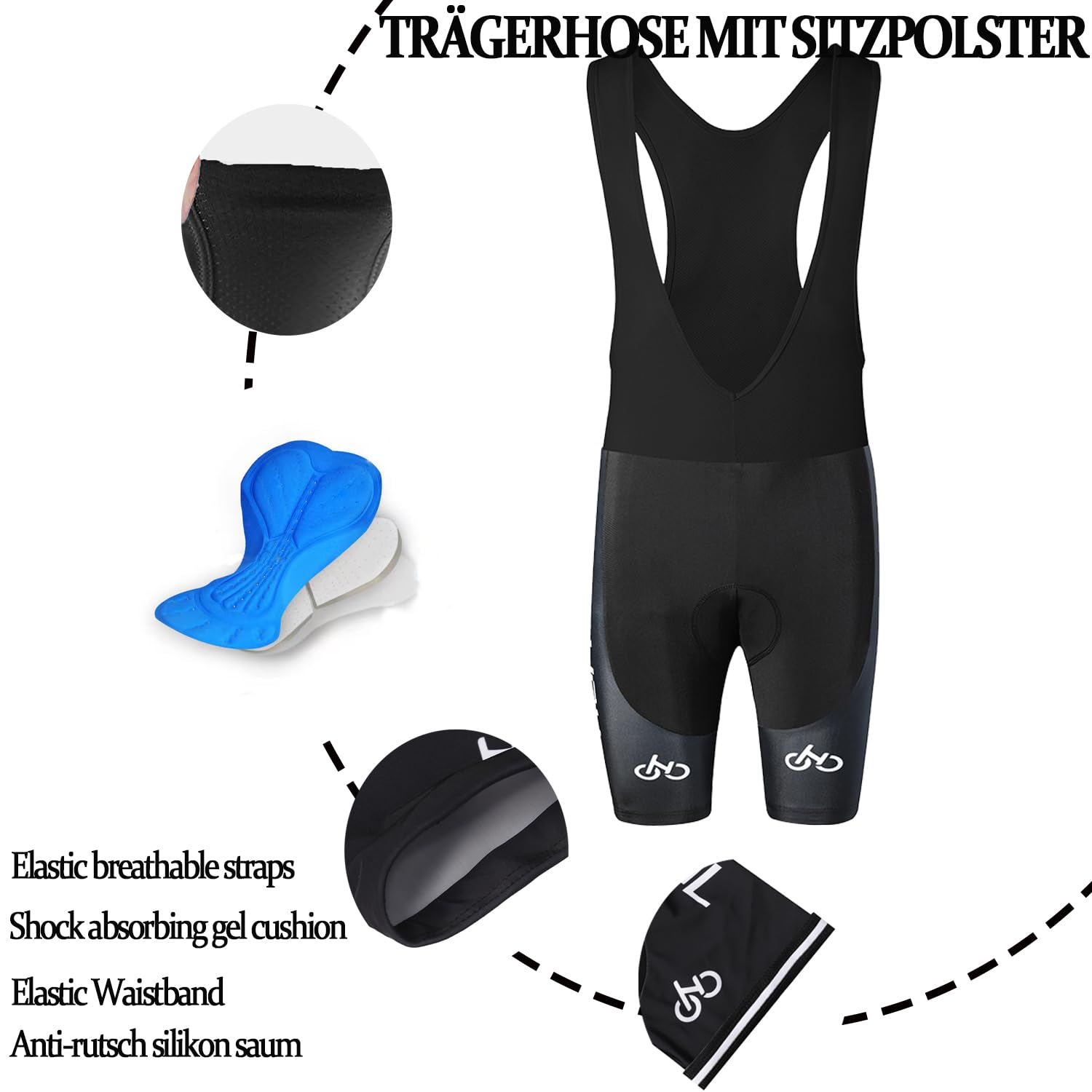 Radtrikot Set Herren Langarm Kurzarm Fahrradbekleidung Fahrradtrikot Triathlon Anzug Herren Fahrrad Trikots Atmungsaktiv Elastische Schnell Trocknend Trikot Radfahren MTB