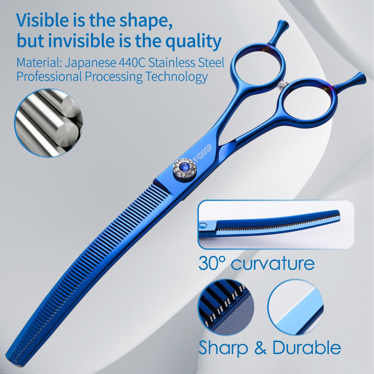 Amazon.com: Professional Curved Thinning Shears Dog Grooming