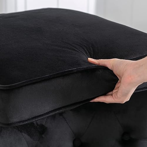 Miniatura 119 de Sillas de lectura Accent Midcentury - Sofá esquinero moderno y cómodo con respaldo copetudo para sala de estar, dormitorio, sala de recepción,