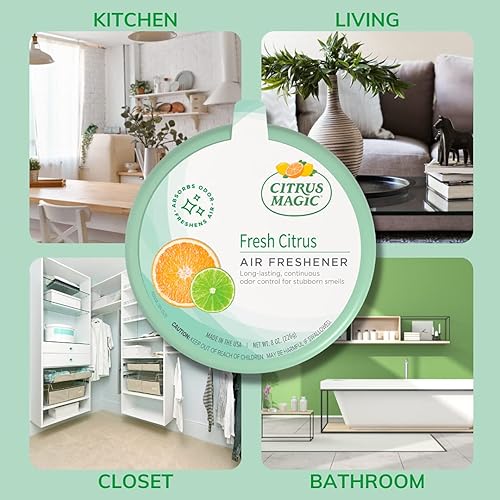 Miniatura 18 de Citrus Magic Aromatizante ambiental sólido y absorbente de olores Lino puro.