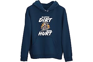 Black Muticolor Dirt Bike Hoodies for Boys and Young Men