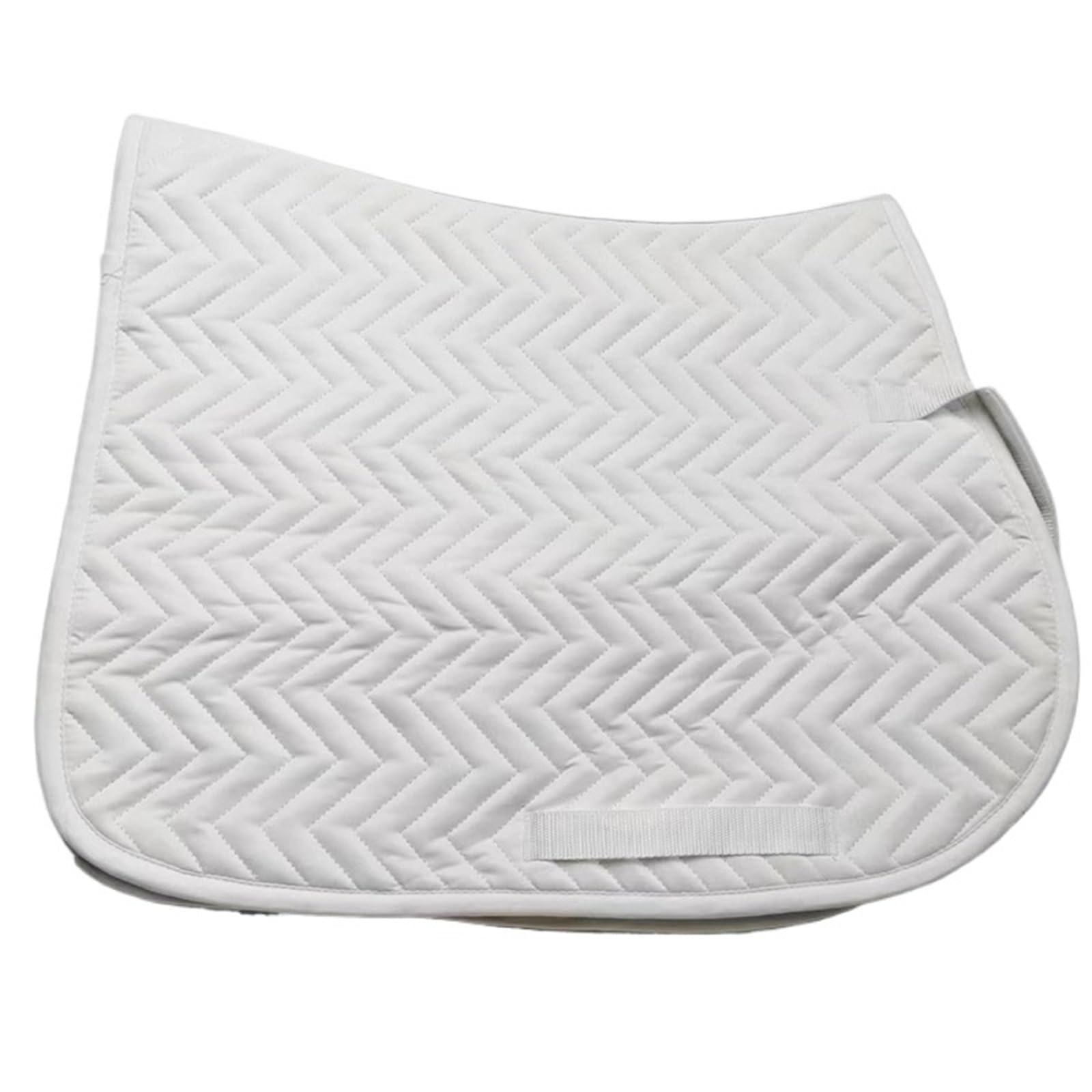 Sattelunterlage Kleine Schabracke, Schweiß-Reitsattelmatte, Pferde-Schweißmatte, umfassende Sattelmatte(White)