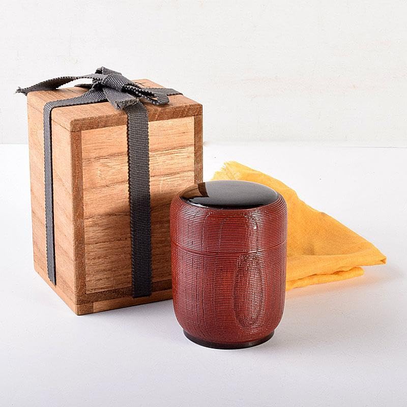 茶道具　輪島塗　久世宗春作　千筋涌茶入　棗　共箱　V　6886 Amazon.co.jp: 茶道具 輪島塗 久世宗春作 千筋涌茶入 棗 共箱 V