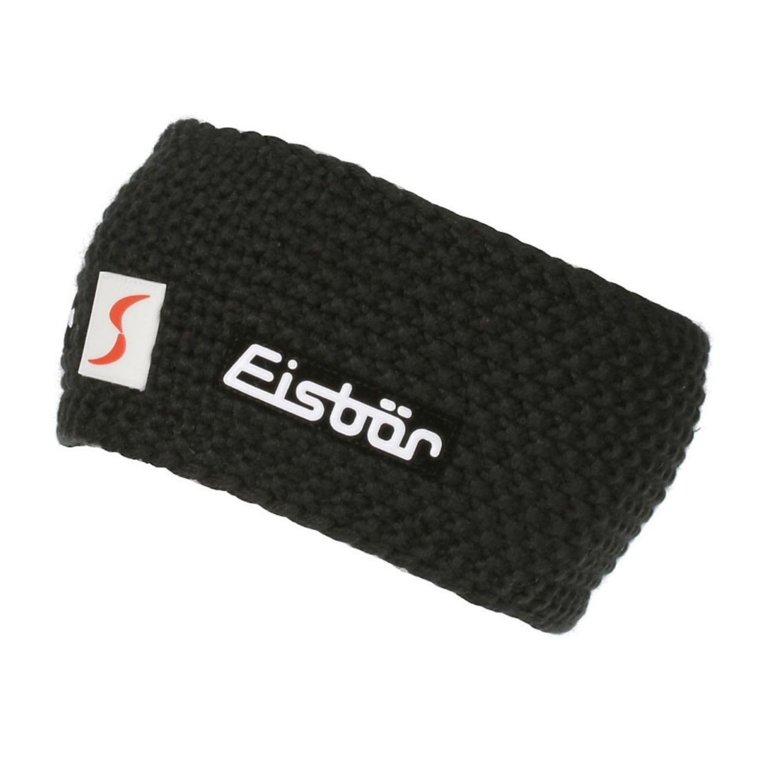 Eisbär Stirnband Damen & Herren Jamie Ski Austria Schwarz - Merino Headband Unisex - Haarband mit Fleece schützt vor Kälte und Wind - Haube weich warm atmungsaktiv aus Österreich