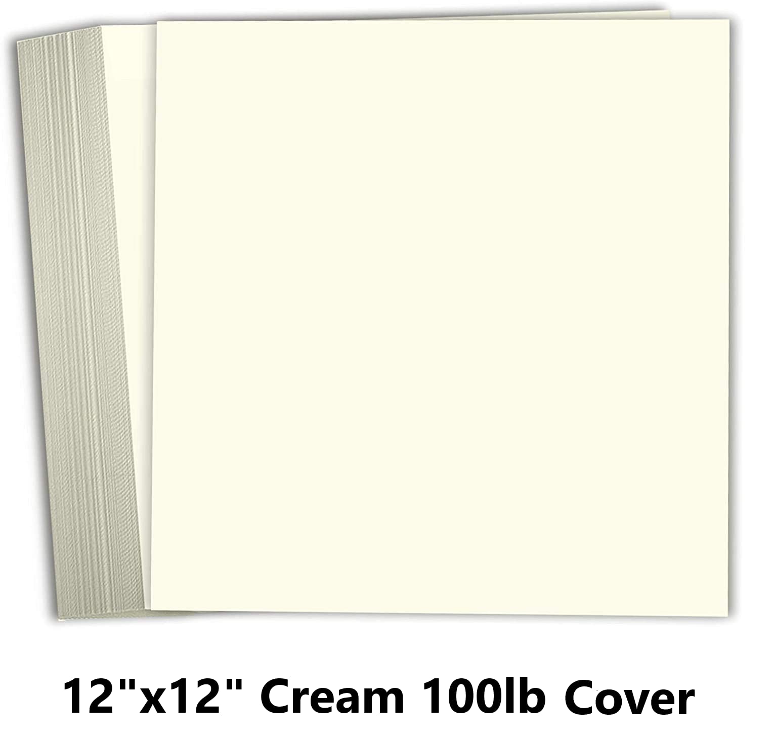 Hamilco Papier do scrapbookingu 12 x 12 kremowy karton 45 kg okładka – opakowanie 25 szt