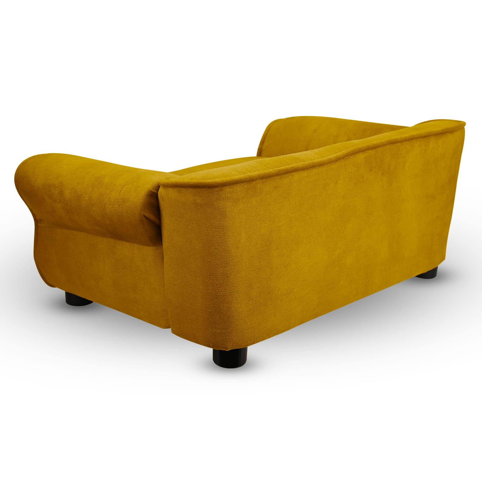 Mg Design Haustiersofa in Gold – stabiles Holzgestell, weich gepolstert, pflegeleicht – Hundesofa & Katzensofa, fertig montiert