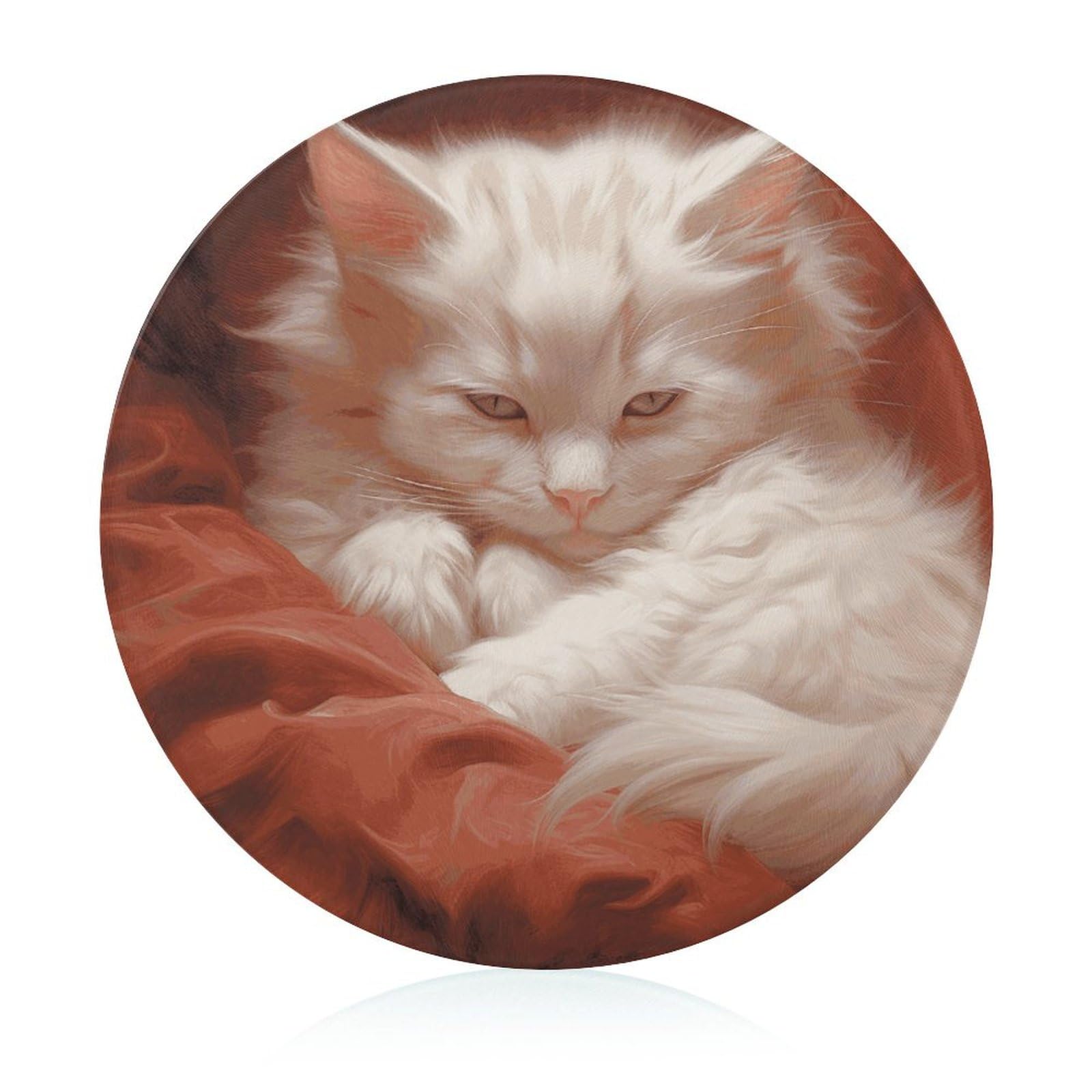 Planche en verre résistant aux rayures avec chat brumeux