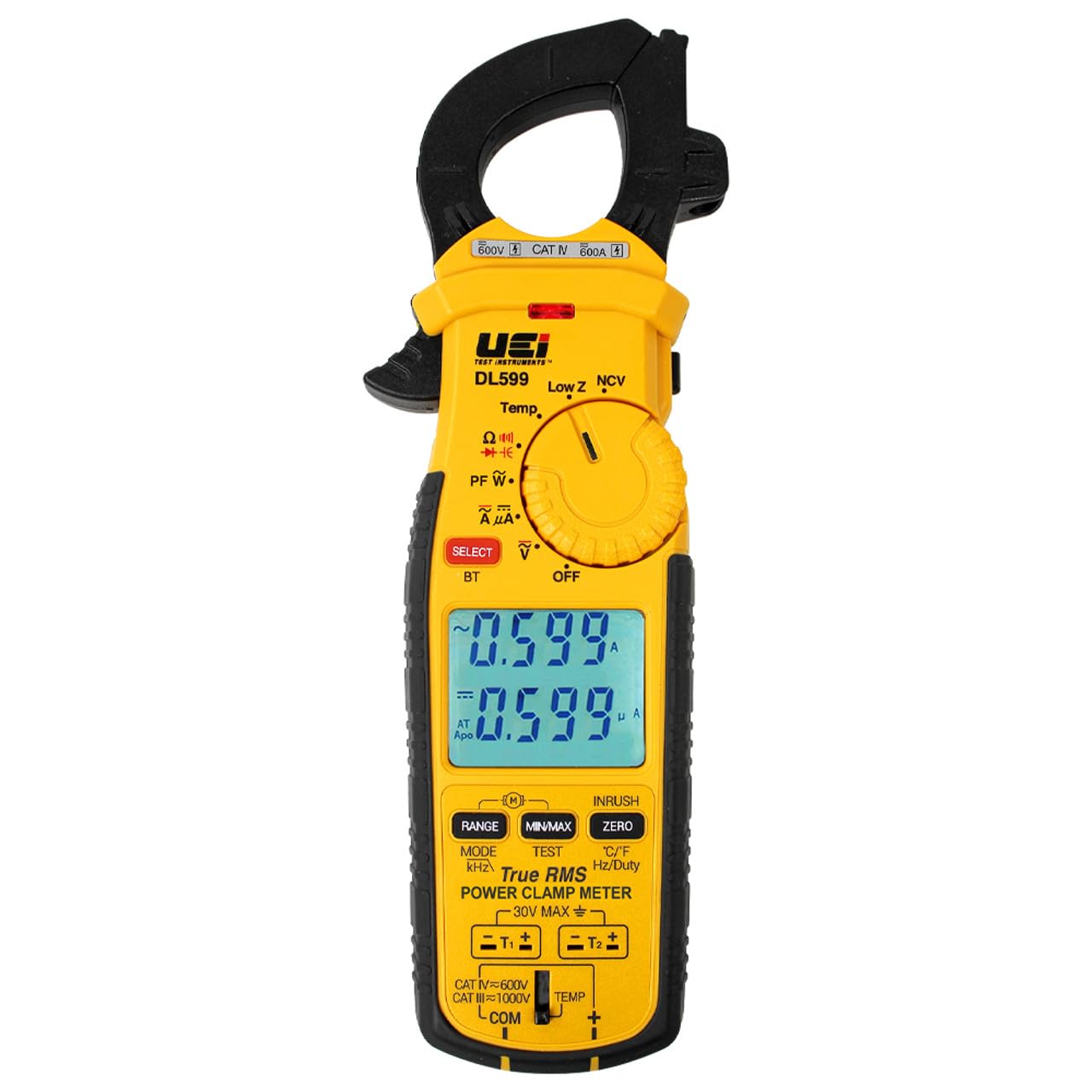 Wireless TRMS Power Clamp Meter w/ 3-Phase Rotation Tests