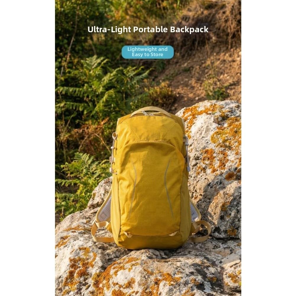 Mochila de senderismo transpirable impermeable de 19 L, ligera