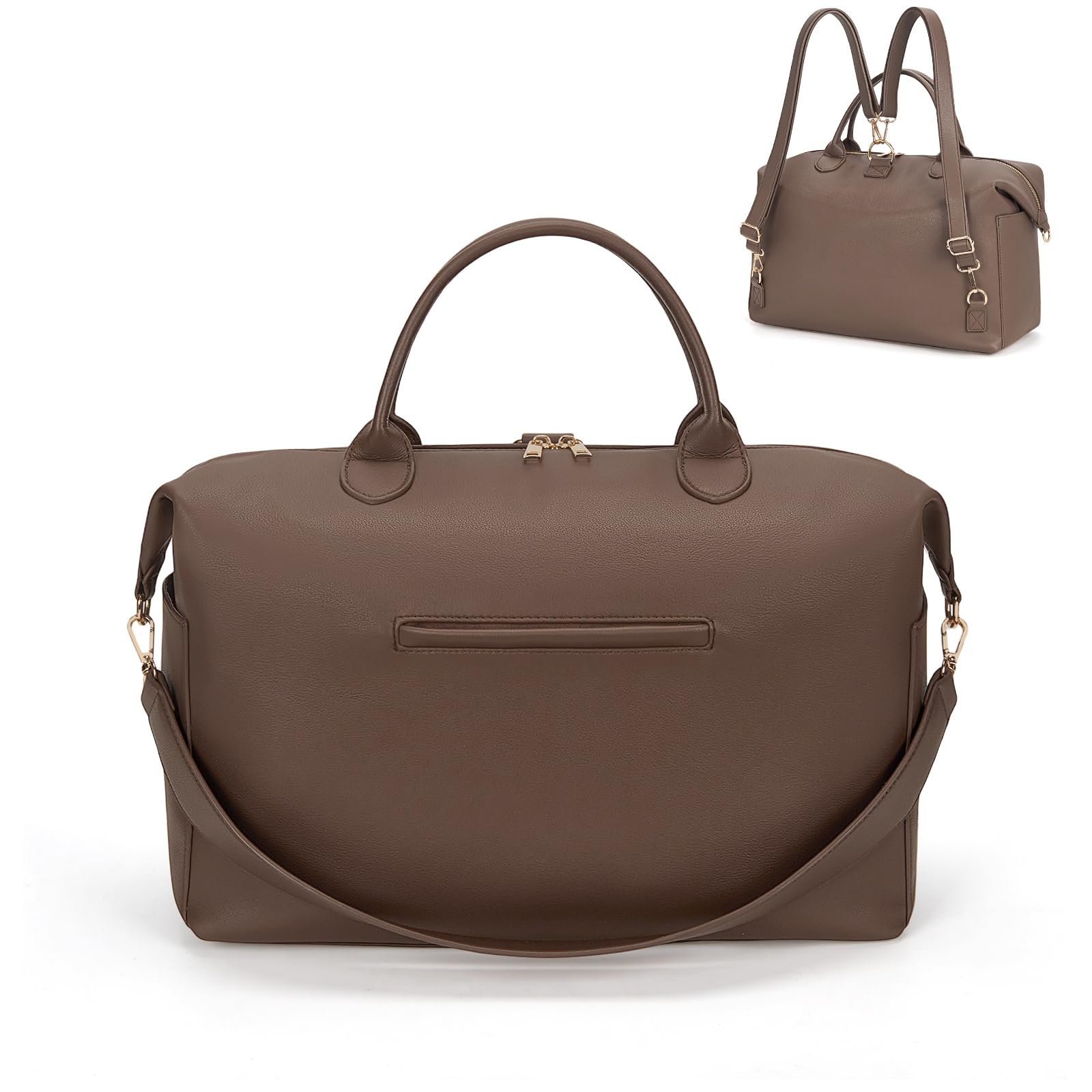 HiTotes Diaper Bag Convertible Tote Backpack Large Diaper Mommy Bags Vegan Leather Hospital Bag Work Totes