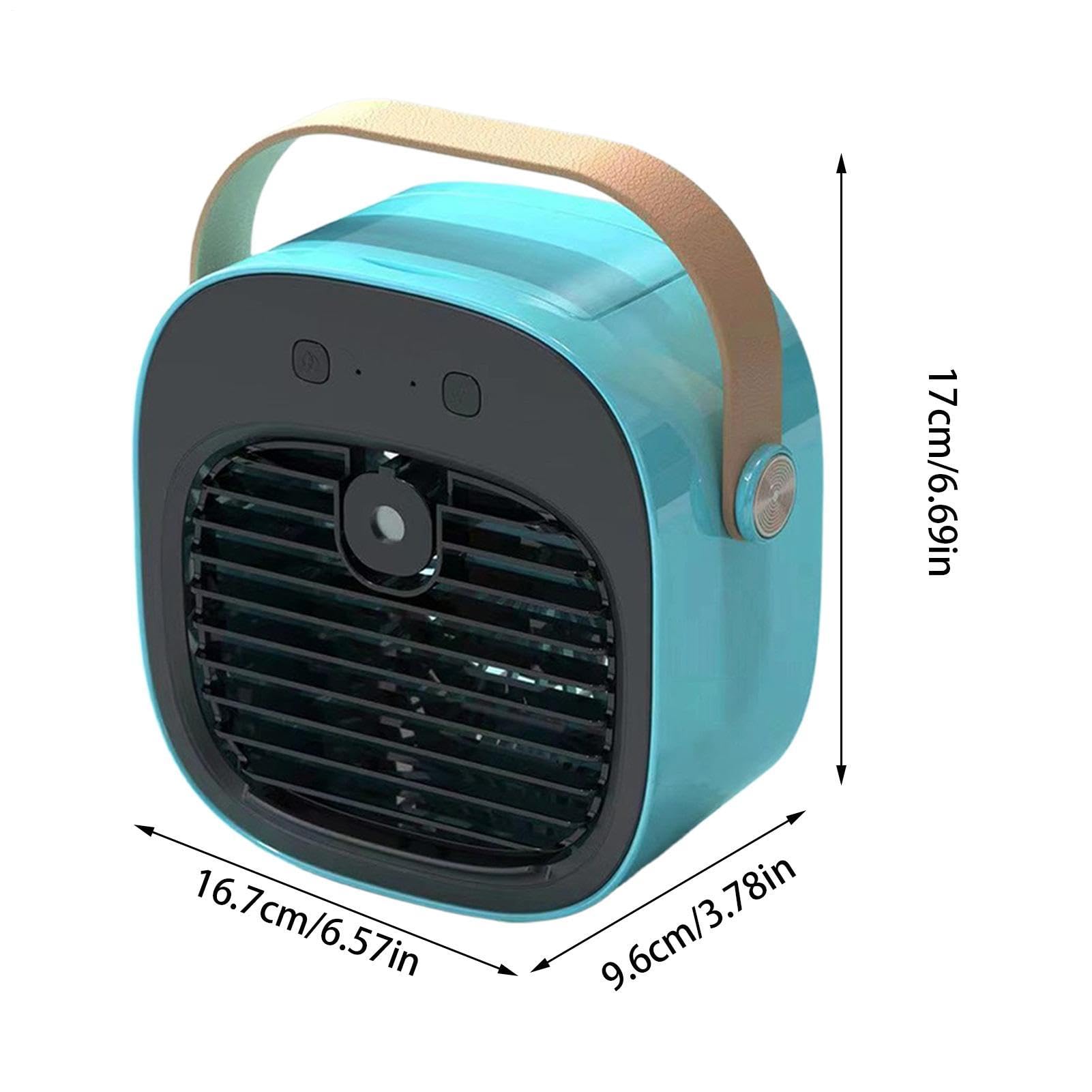 Ventilatore Scrivania Portatile 3 velocità USB ricaricabile silenzioso | Ventilatore da Tavolo con Nebulizzazione d'Acqua Per Camera Soggiorno Ufficio Campeggio Viaggio