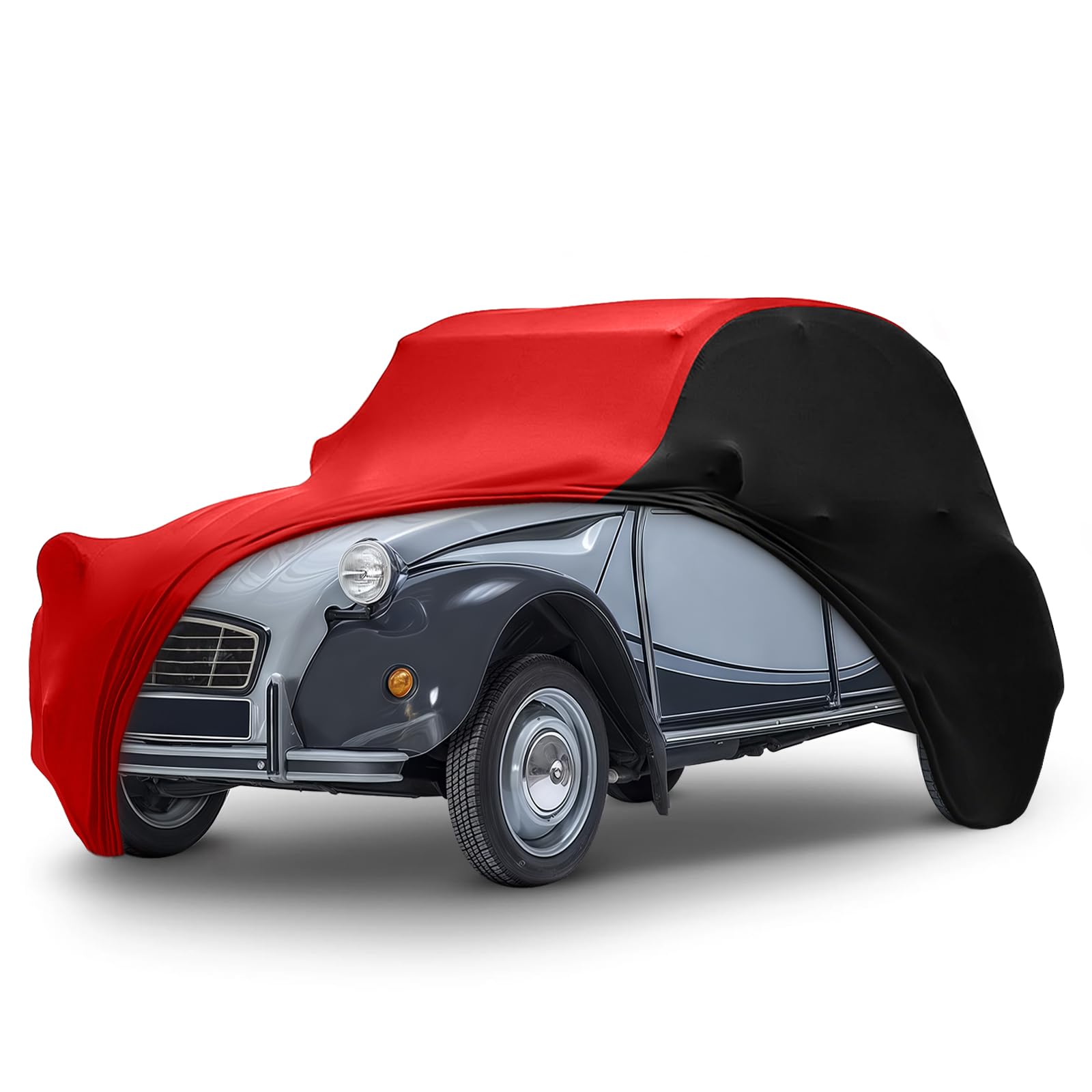 Housse de Protection Intérieure Remplacement pour Citroen 2CV 1948-1990 Citroen Dyane 1967-1983, Tissu Élastique Respirant, Protection sur Mesure pour Garage et Exposition