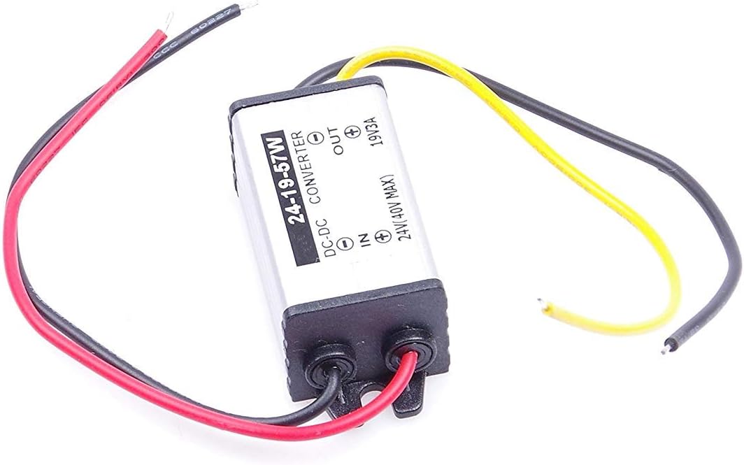 20Pcs DC 24V to 19V Buck Power Converter,Step Down Power Supply Waterproof (DC 19V 3A 57W)