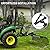 YITAMOTOR 50" Landscape Rake Tractor Attachment,3 Point Quick Hitch Rock Rake for Tractor Category 1 to Collecting Gravels Leaves Branches,17 Replaceable Spring Steel Tines,5 Angle Adjustment,Black