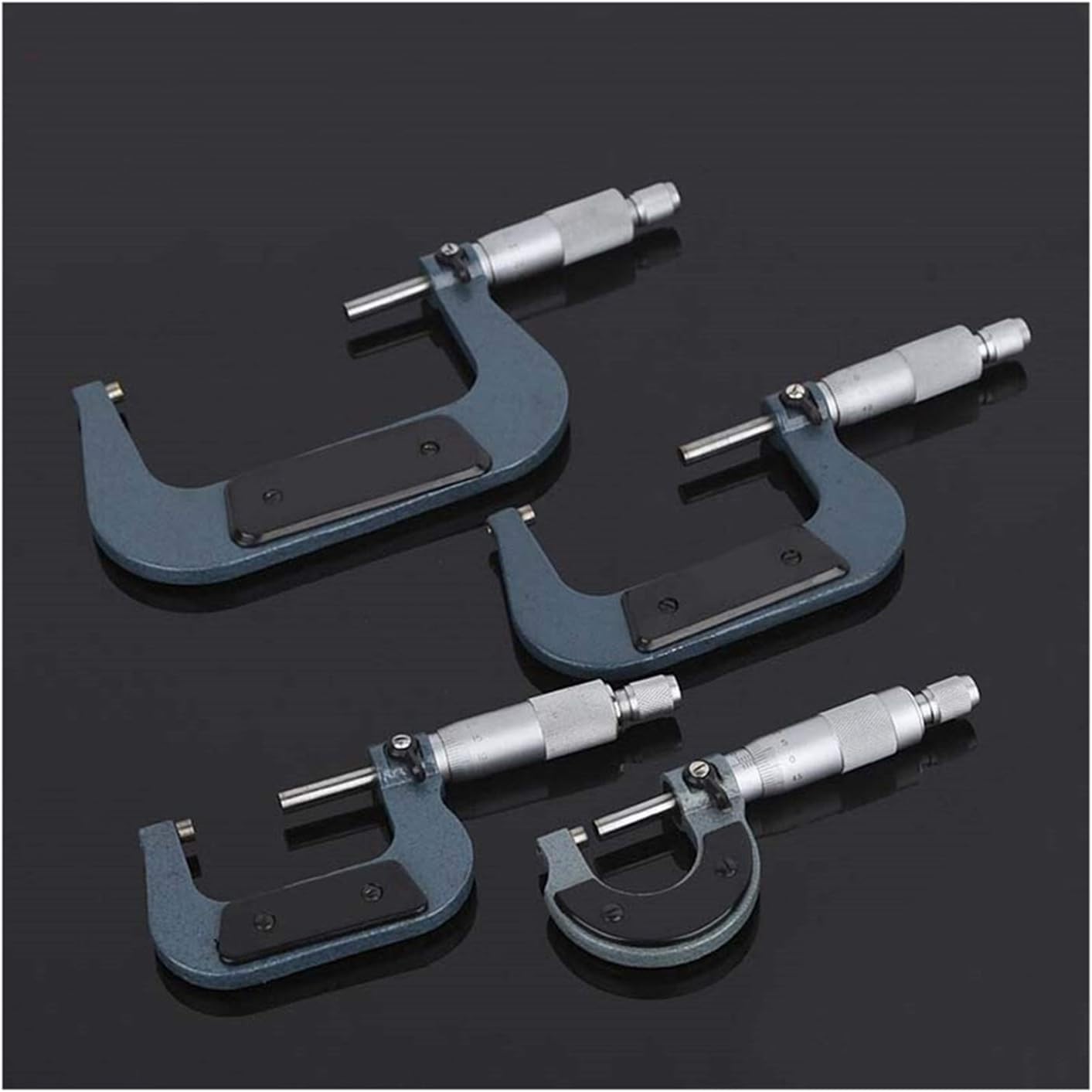 Suwmiarka Mikrometryczna, 1 szt. Mikrometr zewnętrzny 0.01mm 0-25mm/25-50mm/50-75mm/75-100mm metryczny suwmiarka z noniuszem do narzędzi pomiarowych mikrometr cyfrowy (specyfikacja: 25 50mm) (Size :