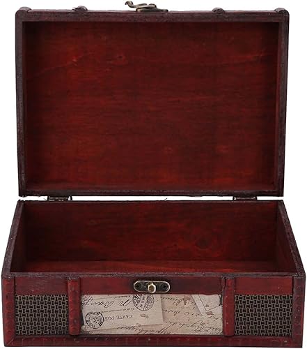 Caja de recuerdos vintage, cajas de cigarros vacías estilo antiguo, decoración exhibiciones de manualidades, almacenamiento de fotos de madera para