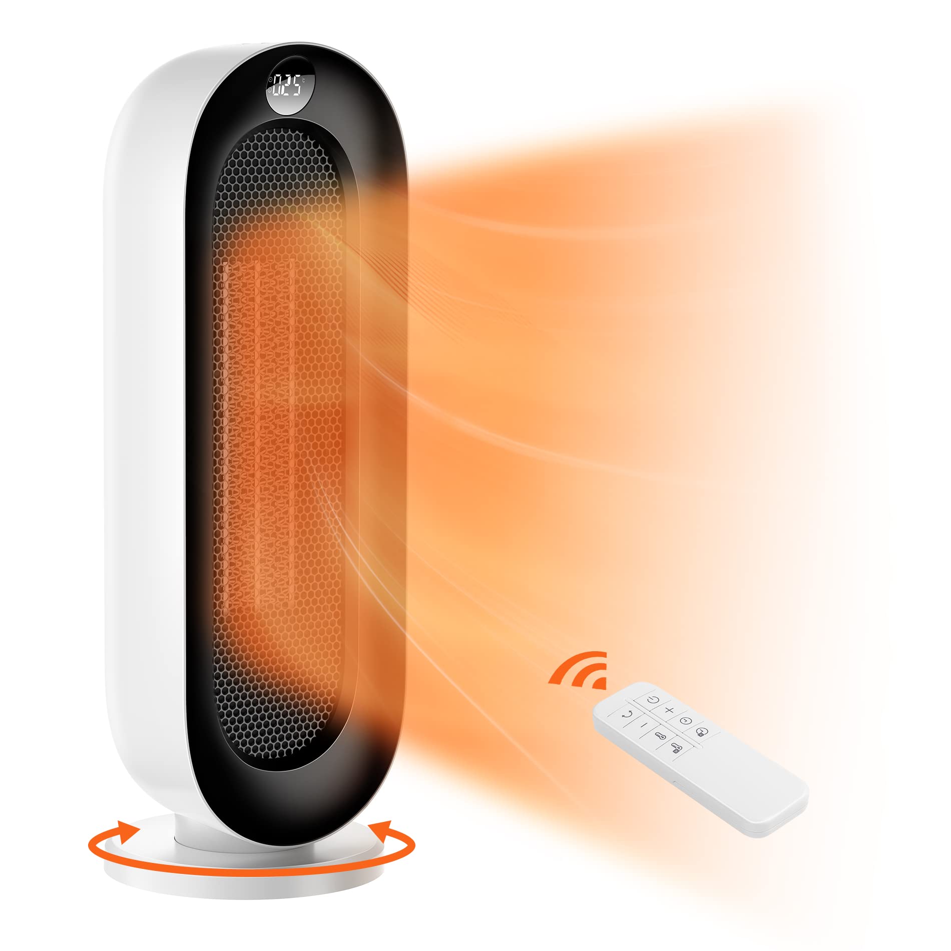 Space Heater, Ilake Space Heater for Indoor Use with ECO Mode, 1500W  Ceramic Heater with Remote, Oscillation, Tip-Over Overheat Protection, 12H  Timer, Electric Heater for Living Room, Bedroom, Office : Amazon.ca: Home