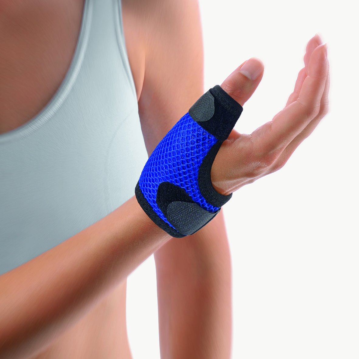 BORT Soft Short Thumb Splint, for Arthritis, Thumb Sprain, Carpal Tunnel (Beige, Large)