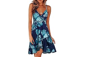 Enchanting Luau Delights: Exuding Tropical Glamour in Flowy Summer Dresses