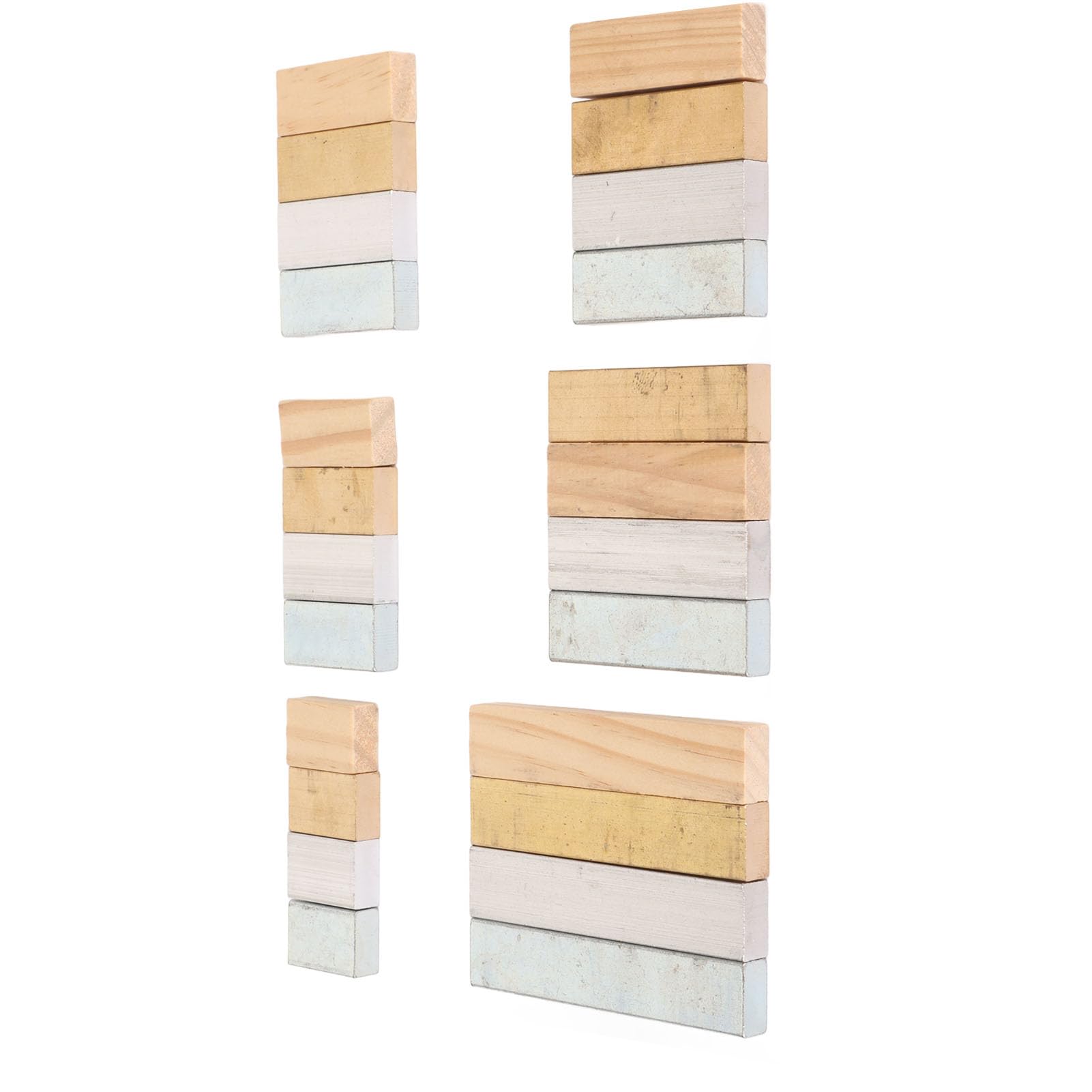 KIMISS Juego de Cubos de Densidad para Experimentos - 24 Piezas de Bloques de Cobre, Aluminio, Hierro y Madera - Herramientas de Medición de Densidad de Precisión para Uso Educativo y de Laboratorio