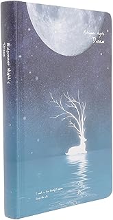 TEHAUX A5 Caderno Alce Página Colorida Diário Livros De Notas Wirebound Memorando Livro Estudantes Papelaria Diário Sketchbooks Caderno Capa Dura Diário Diário Livro Maquiagem Viagem