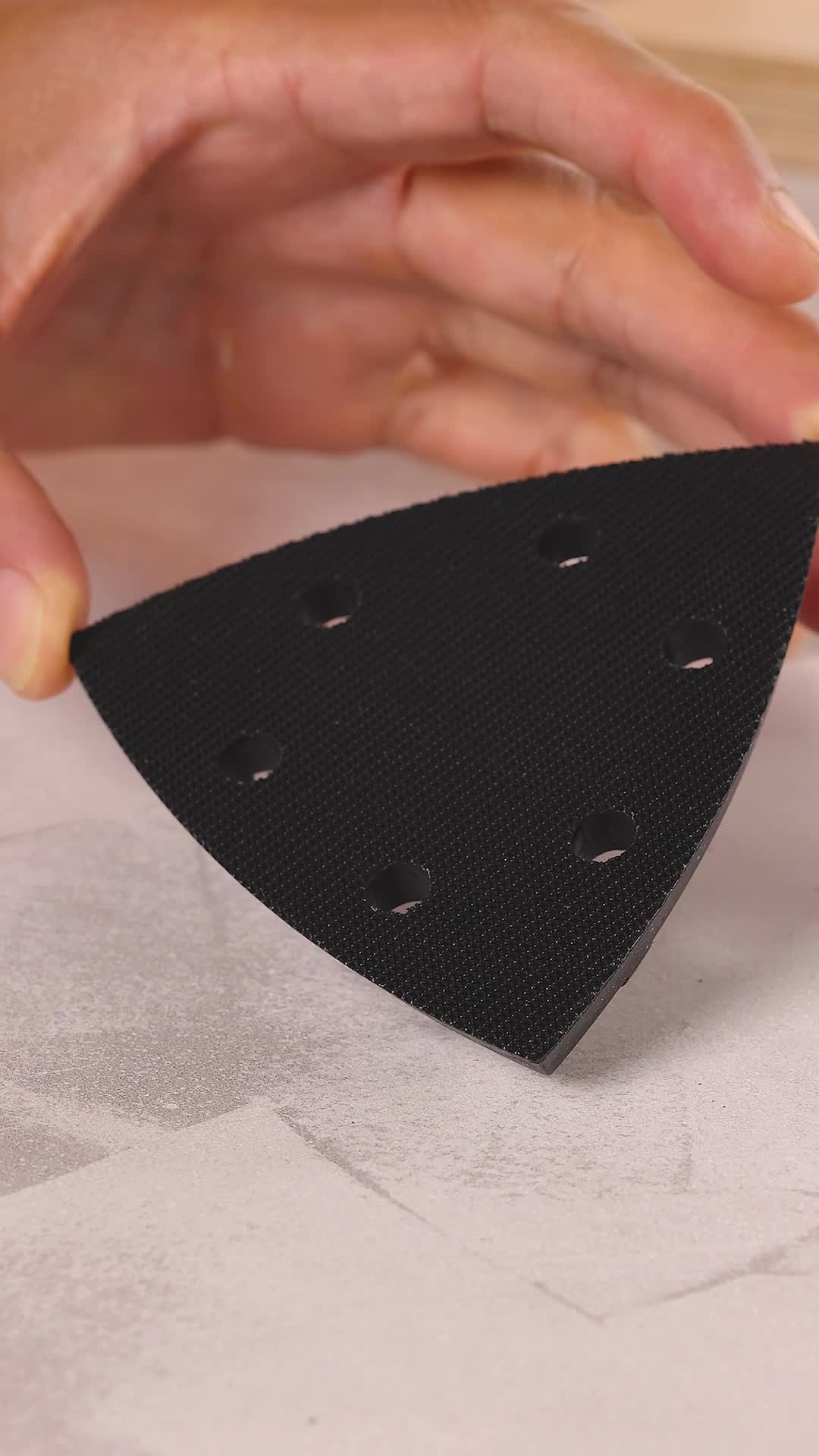 ECSiNG Triangular Sanding Plate For Bosch Sanders - 90x90x90mm Replacement Pad Compatible With PDA 180, PDA 180E Models