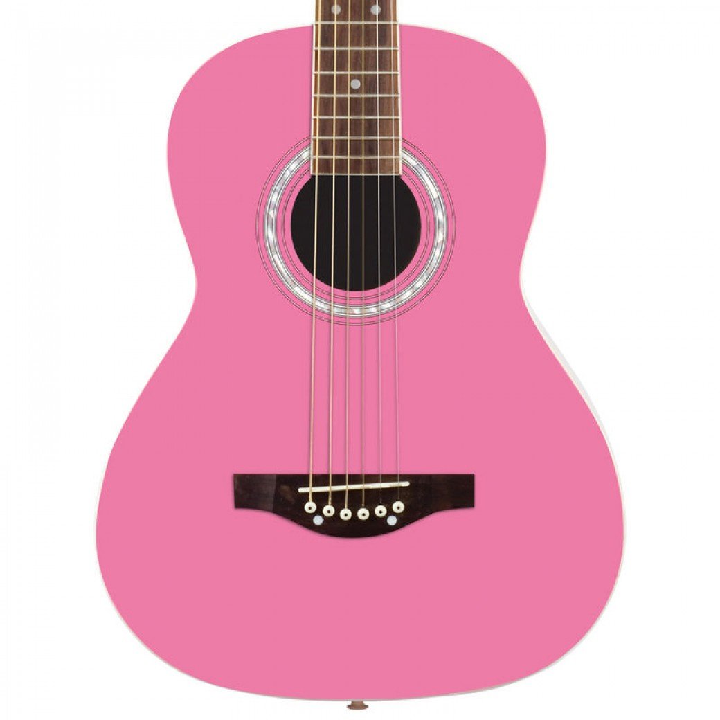 Amazon.com: Daisy Rock 6 String Acoustic Guitar, Bubble Gum Pink