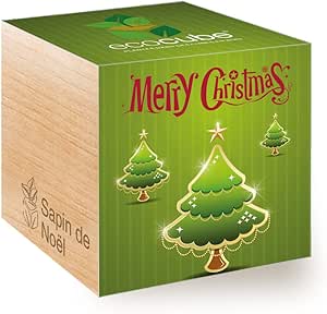 Kit De Culture Tournesol Bio Ecocube - Cube En Bois 7.5 Cm, Graines Certifiées Bio, Fabriqué En Autriche