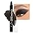 evpct Black Matte Cream Eye Shadow Sticks Brightener Pencils for Women, Long Lasting Silky Eyeshadow Applicator Stick Pen Waterproof, Blendable Crease-Proof Stick Eyeshadow Matte Black Eye Makeup 56