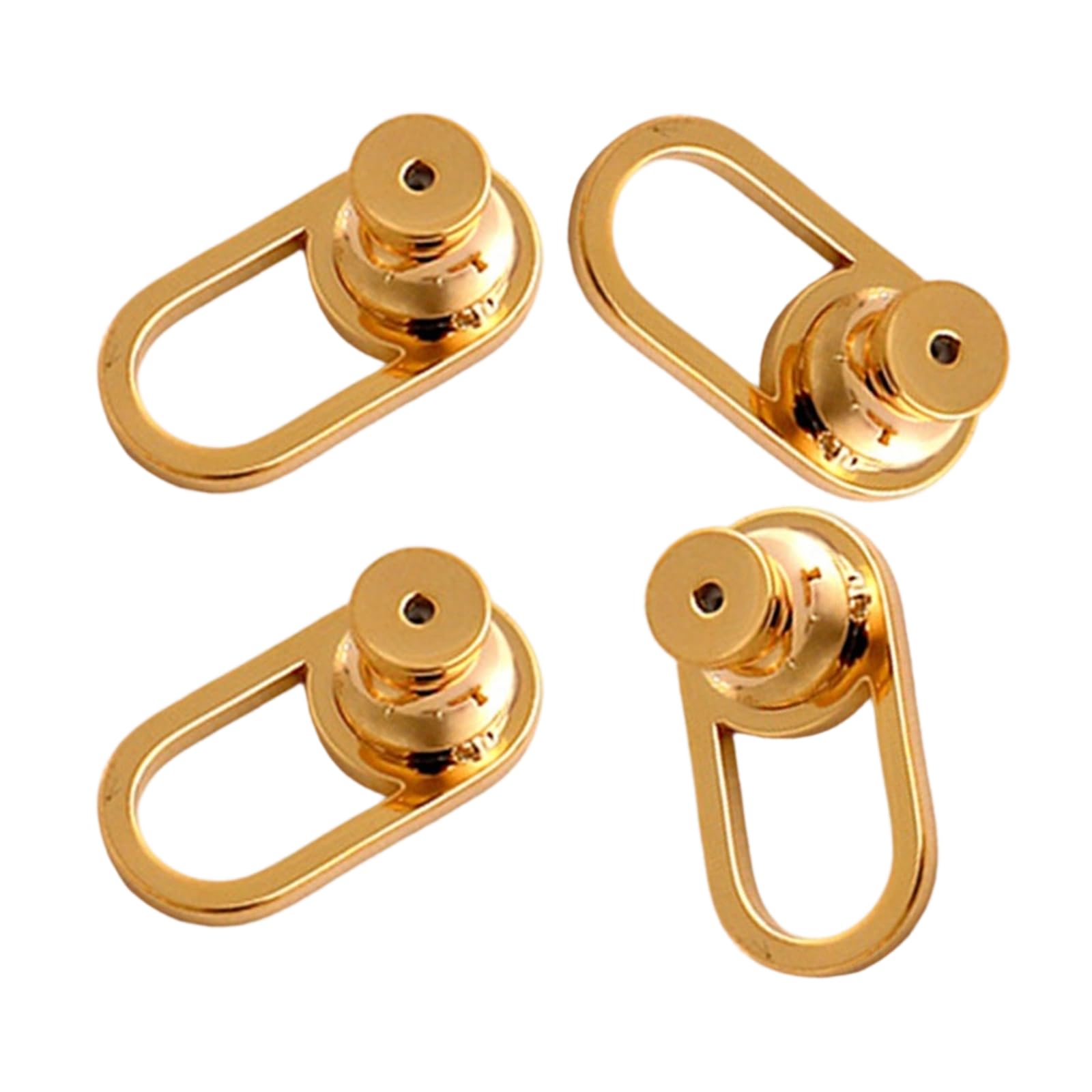 HDOYTXXM Of 4 Metal Earring Backs Replacements for Droopy Ears Large for Heavy Earrings Studs Jewelry Accessories Earring Backs for Stretched Earlobes