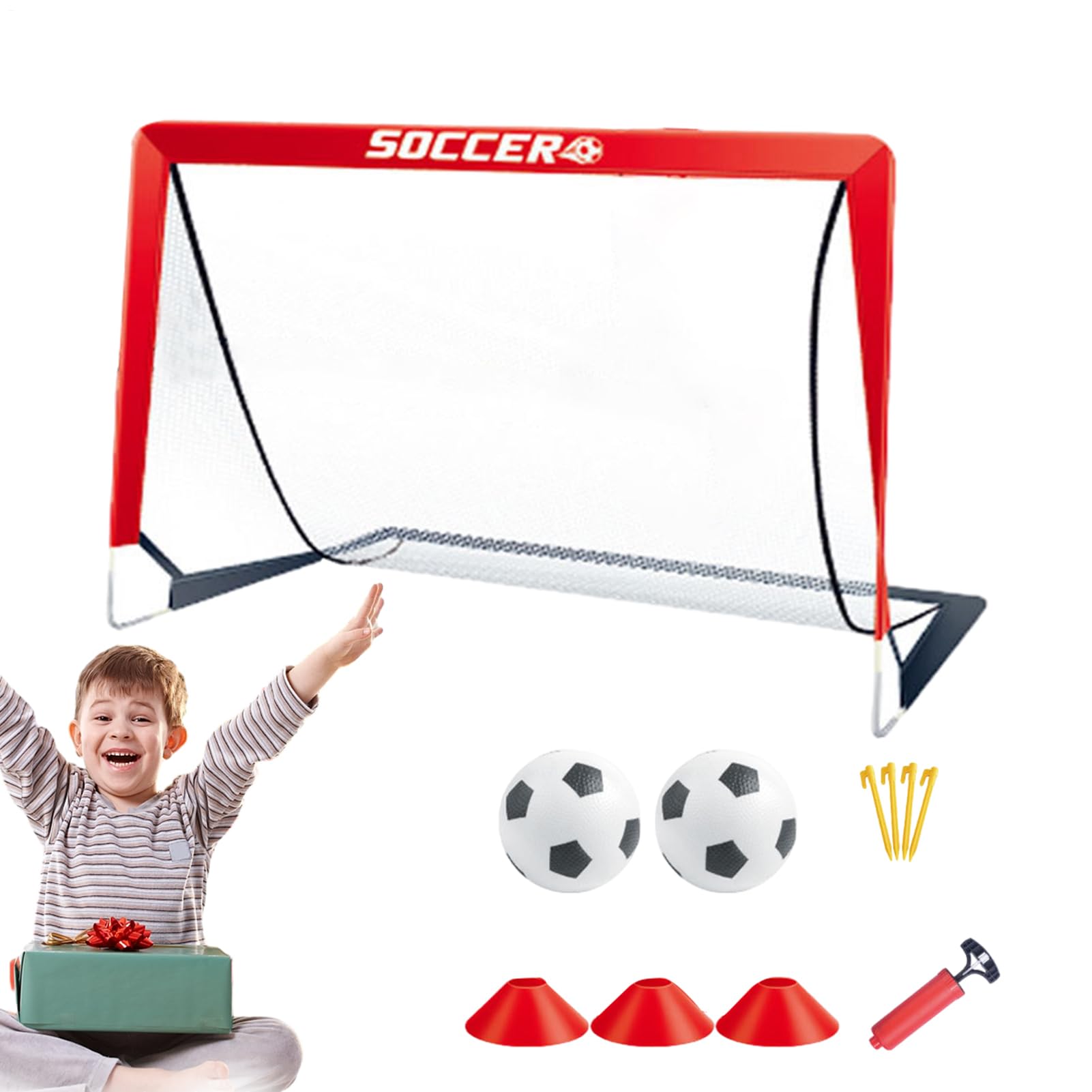 Porta da calcio pieghevole, Porta da calcio portatile,Rete da calcio portatile | Porta da calcio per bambini per bambini, porta da calcio portatile, miniport