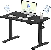 Vista 20 de Flexispot - Escritorio eléctrico de pie, soporte para computadora para oficina en casa, mesa de trabajo de altura ajustable