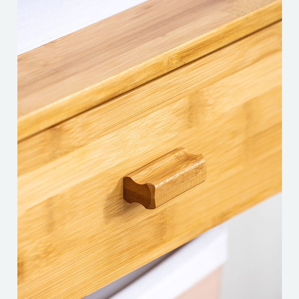 Mueble Impresora Impresora Soporte de Almacenamiento Vertical Rack Revista Estantería estantería y Estante hogar con cajones organización Cajonera Escritorio(A)