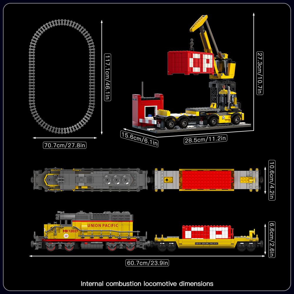 Mould King 12007 Technology BR18 201 - Modellino di mattoncini da costruzione German Express, treno urbano con telecomando e binari, per bambini dai 14 anni in su