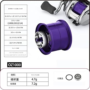 あーる　替えスプール無し 楽天市場】リール スプール アルファス 専用 2段階可動 32mm 浅