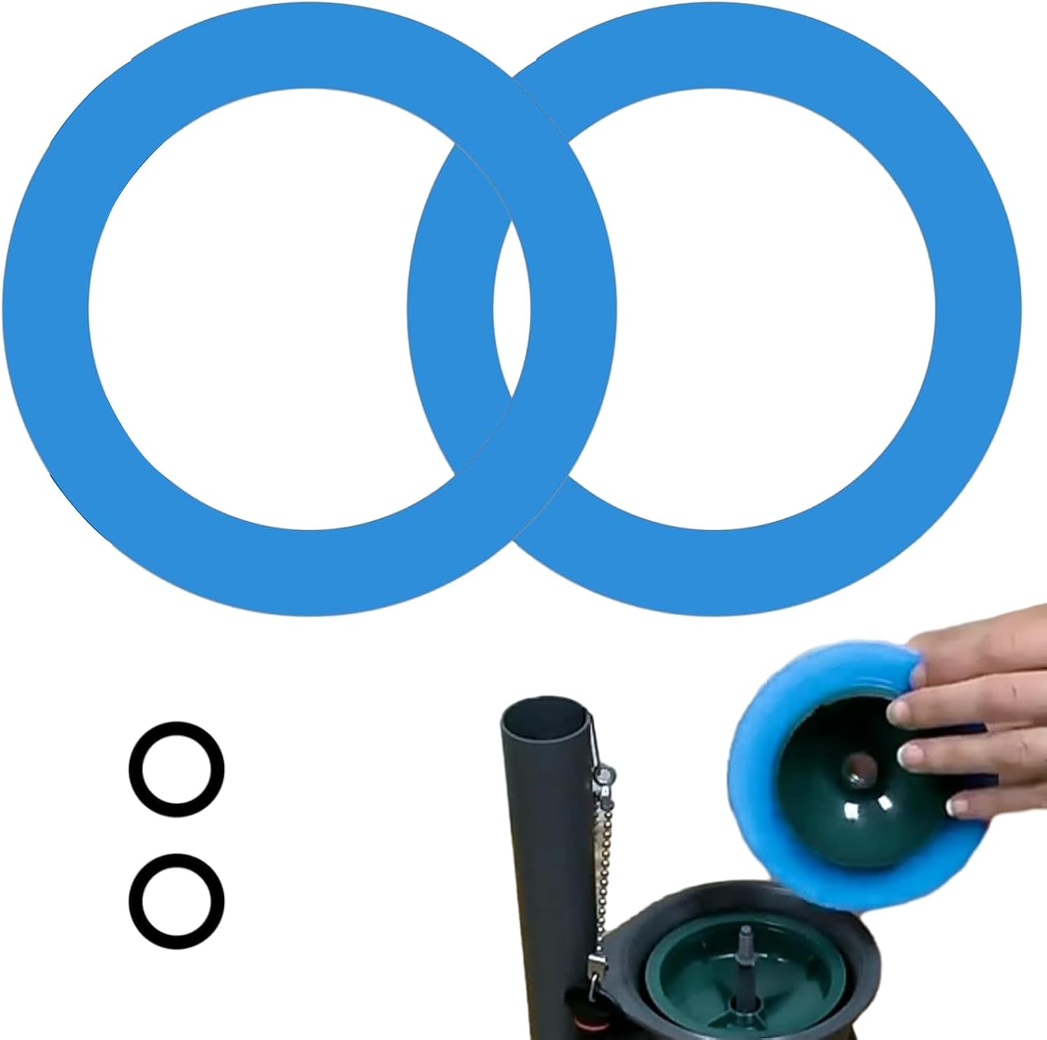 Kumprohu Toilet Flush Valve Seal Gasket Toilet Tank Gasket Kit