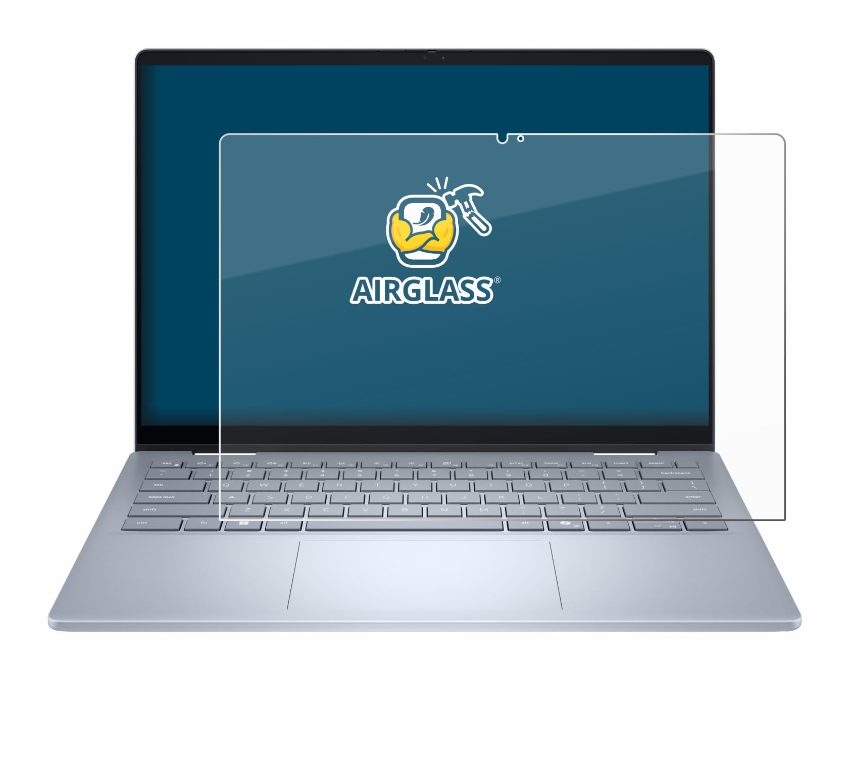 BROTECT Protector Pantalla Cristal para Dell 14 Plus 2-in-1 Protector Vidrio - [Dureza 9H, Anti-Arañazos]