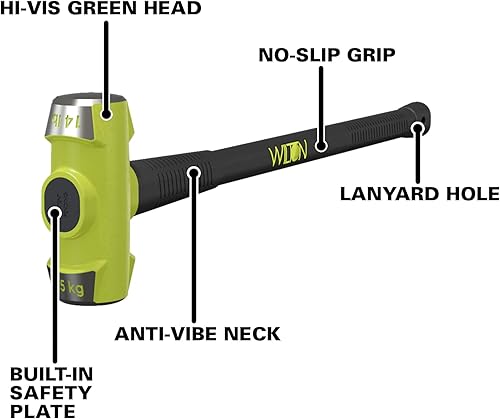 Miniatura 35 de Wilton 21036 10 Lb. Martillo tipo mazo BASH con mango irrompible de 36
