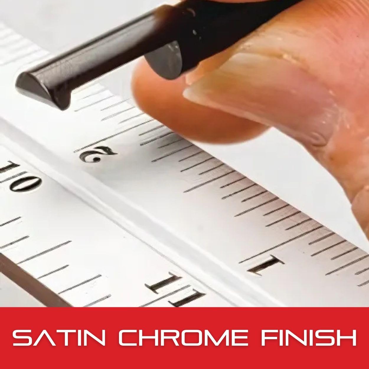 Starrett Blade Only for Combination Squares, Sets or Bevel Protractors - Ideal for Woodworking and Metalworking - 6" Length, Satin Chrome Finish, 4R Graduation - CB6-4R